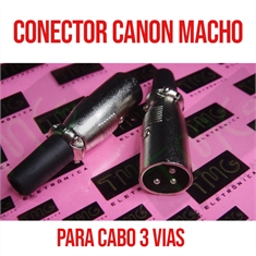 CONECTOR CANON MACHO CABO 3VIAS